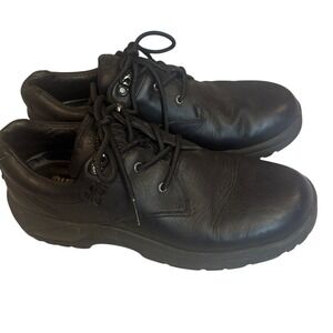 Dunham Mens‎ Black Leather Waterproof Lace Up Oxford Shoes Rugged Size 7.5